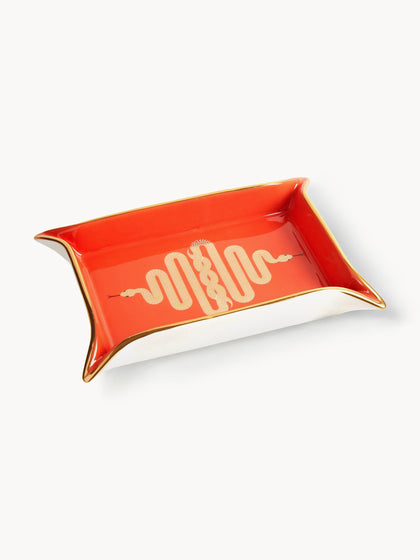 Westwing Bol de porcelana con oro Snake