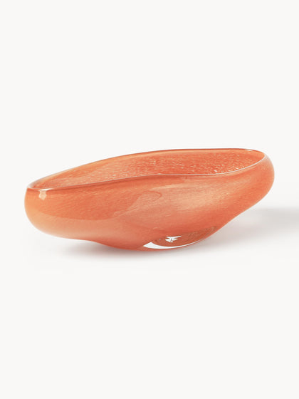 Westwing Bol decorativo artesanal de vidrio Ashley