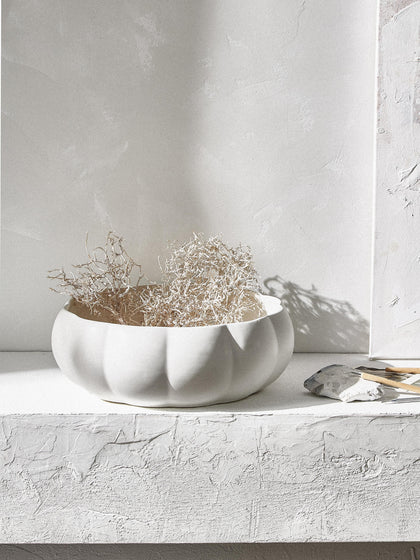 Westwing Bol Decorativo De Gres Grande Valerian
