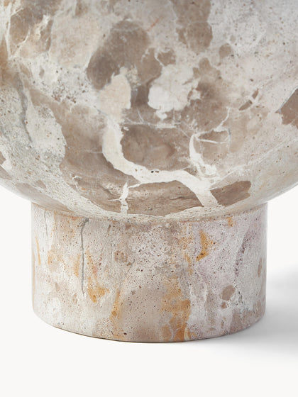 Westwing Bol Decorativo De Mármol Fossil 15 Cm