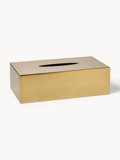 Westwing Caja de pañuelos de metal Halston