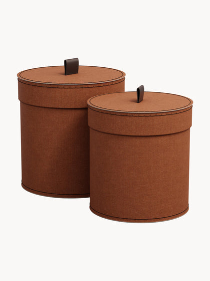 Westwing Cajas de almacenaje Leonore 2 uds