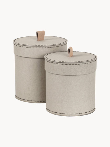 Westwing Cajas de almacenaje Leonore 2 uds