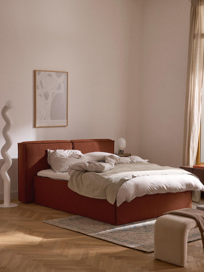 Westwing Cama Continental En Tejido Bouclé Lennon