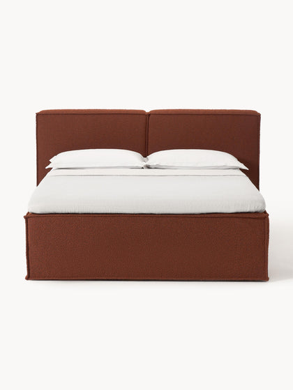 Westwing Cama Continental En Tejido Bouclé Lennon