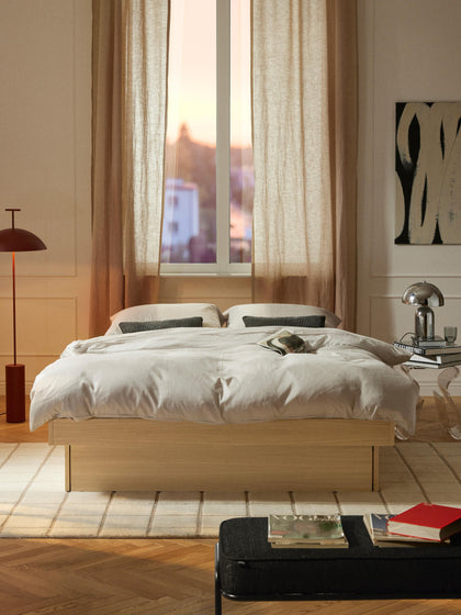 Westwing Cama De Madera Con Cajones Sato