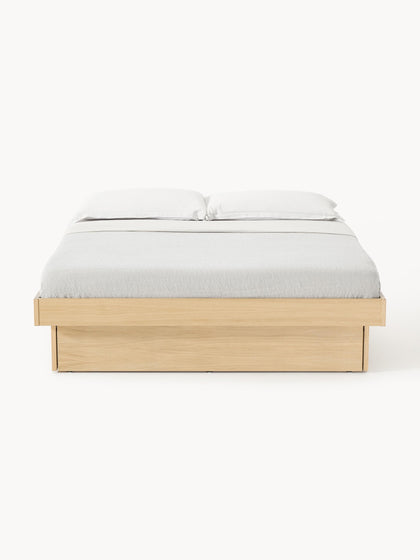 Westwing Cama De Madera Con Cajones Sato