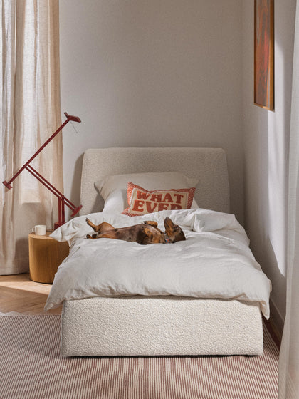 Westwing Cama Individual En Tejido Bouclé Cloud