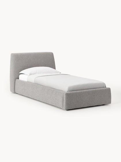 Westwing Cama individual en tejido bouclé Cloud