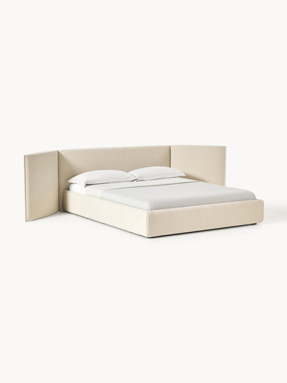 Westwing Cama Tapizada Con Cabecero Plegable Otis