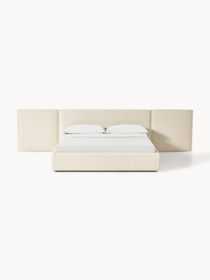 Westwing Cama Tapizada Con Cabecero Plegable Otis