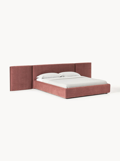 Westwing Cama tapizada con cabecero plegable Otis