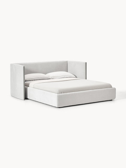 Westwing Cama Tapizada Con Cabecero Plegable Otis