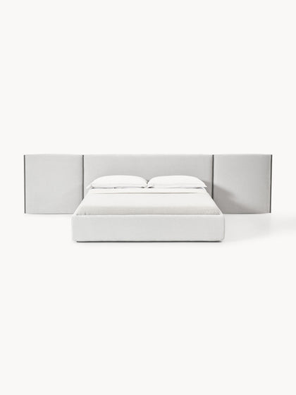 Westwing Cama Tapizada Con Cabecero Plegable Otis