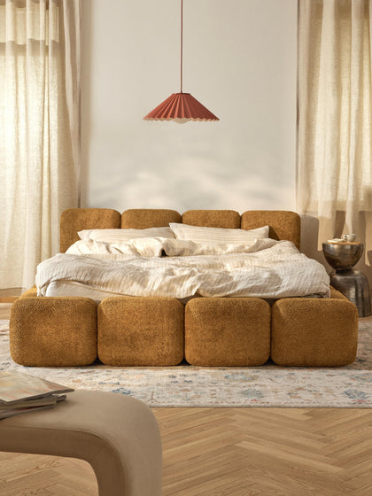 Westwing Cama Tapizada De Borreguillo Bouclé Tayla