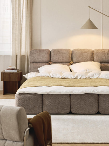 Westwing Cama Tapizada De Borreguillo Bouclé Tayla