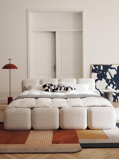 Westwing Cama Tapizada De Borreguillo Bouclé Tayla