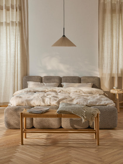 Westwing Cama Tapizada De Borreguillo Bouclé Tayla