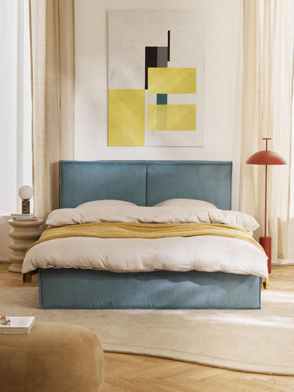 Westwing Cama Tapizada De Pana Dream