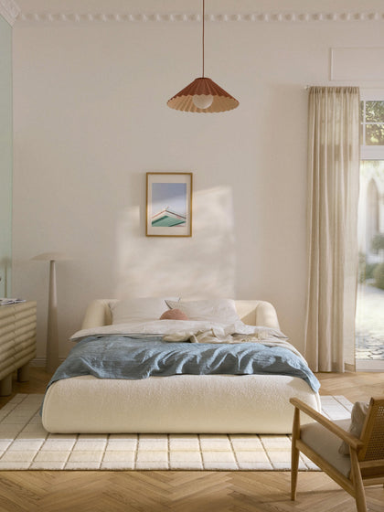 Westwing Cama Tapizada En Borreguillo Sofia