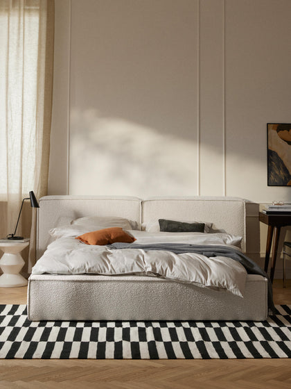 Westwing Cama Tapizada En Tejido Bouclé Lennon