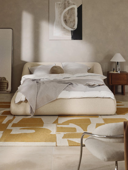 Westwing Cama Tapizada En Tejido Bouclé Sofia