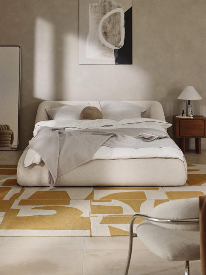 Westwing Cama Tapizada En Tejido Bouclé Sofia