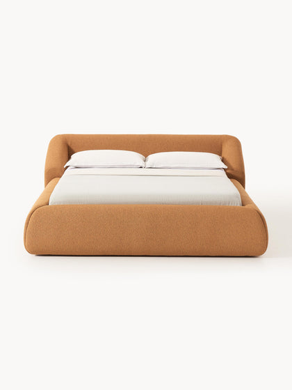 Westwing Cama Tapizada En Tejido Bouclé Sofia