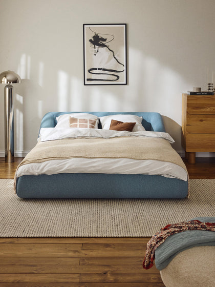 Westwing Cama Tapizada En Tejido Bouclé Sofia