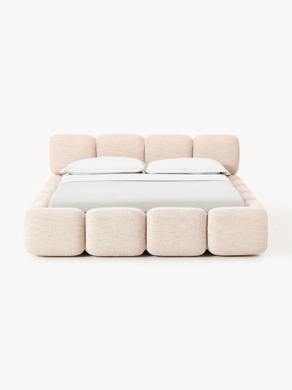 Westwing Cama Tapizada En Tejido Bouclé Tayla