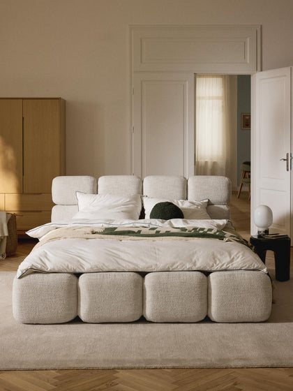 Westwing Cama Tapizada En Tejido Bouclé Tayla