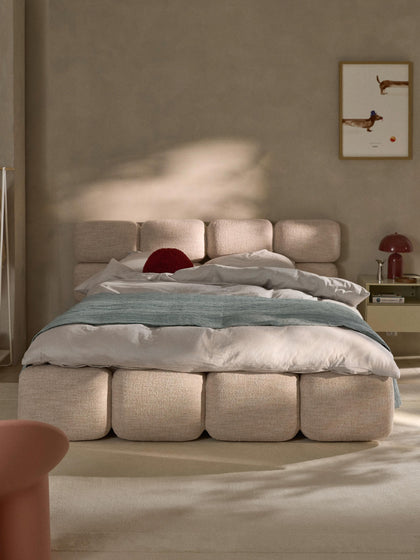 Westwing Cama Tapizada En Tejido Bouclé Tayla