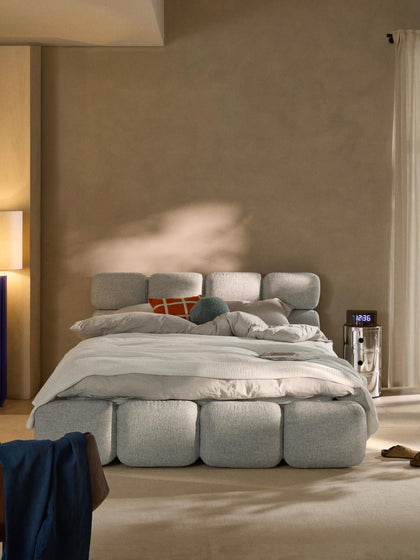 Westwing Cama Tapizada En Tejido Bouclé Tayla