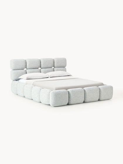 Westwing Cama tapizada en tejido bouclé Tayla