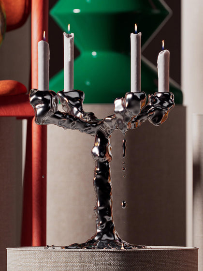 Westwing Candelabro Artesanal Metal Drip
