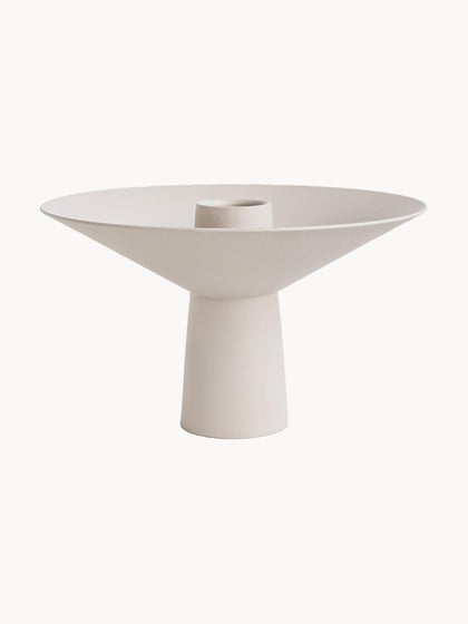 Westwing Candelabro de acero inoxidable mate Uma