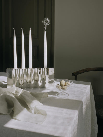 Westwing Candelabro De Acero Inoxidable Ripply