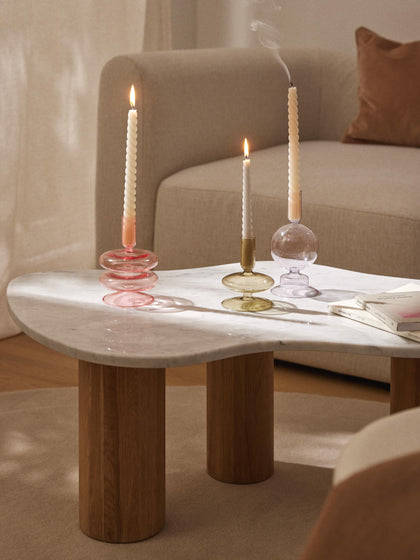 Westwing Candelabros Con Forma Orgánica Clea 3 uds