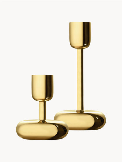 Westwing Candelabros de latón Nappula 2 uds