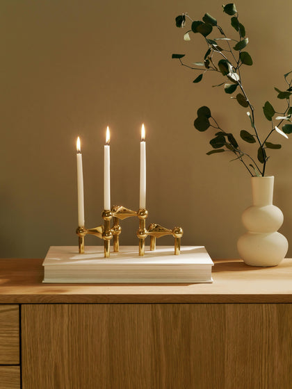 Westwing Candelabros Stoff Nagel 3 uds
