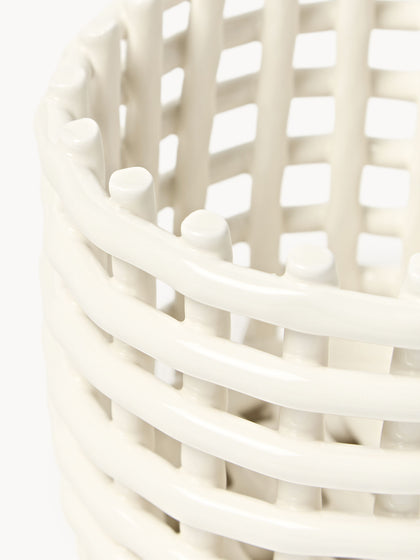 Westwing Cesta Artesanal De Cerámica Nalan 15 Cm