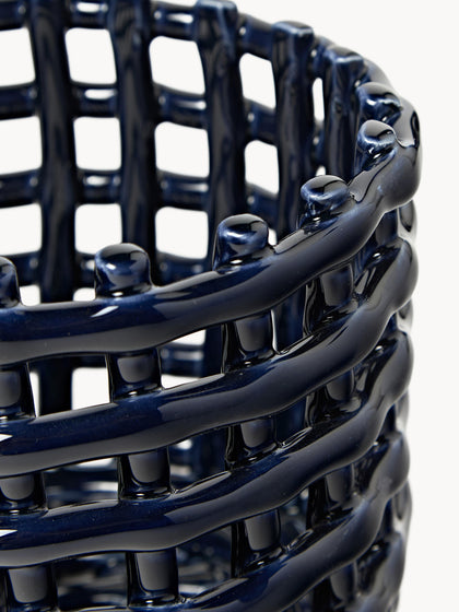 Westwing Cesta Artesanal De Cerámica Nalan 15 Cm