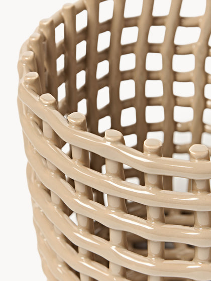 Westwing Cesta Artesanal De Cerámica Nalan 21 Cm