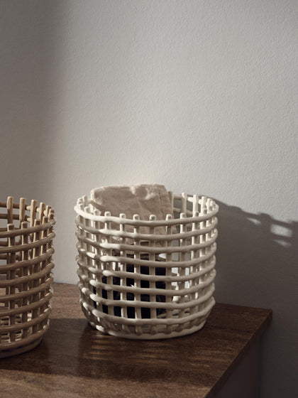 Westwing Cesta Artesanal De Cerámica Nalan 21 Cm