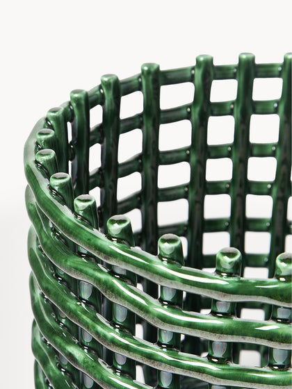 Westwing Cesta Artesanal De Cerámica Nalan 21 Cm