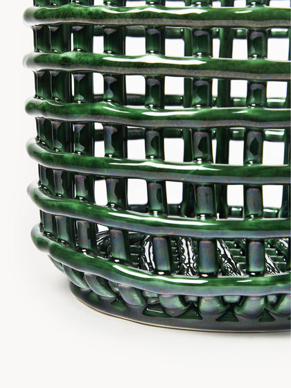 Westwing Cesta Artesanal De Cerámica Nalan 21 Cm