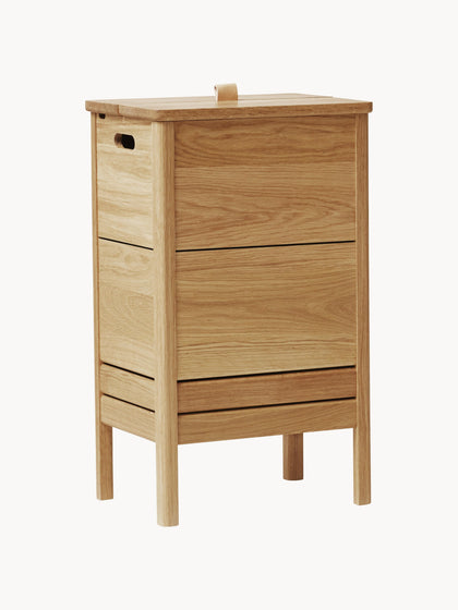 Westwing Cesta De Ropa De Madera De Roble A Line