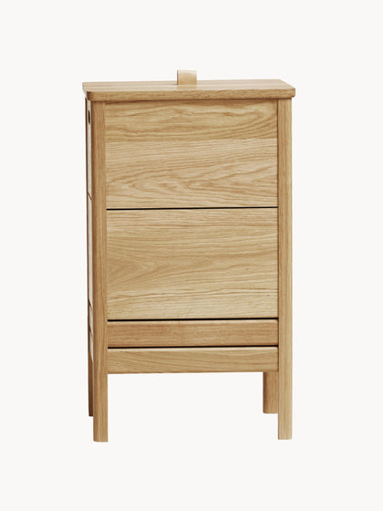 Westwing Cesta de ropa de madera de roble A Line