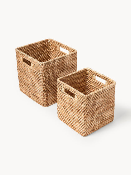 Westwing Cestas de almacenamiento Lurdes 2 uds