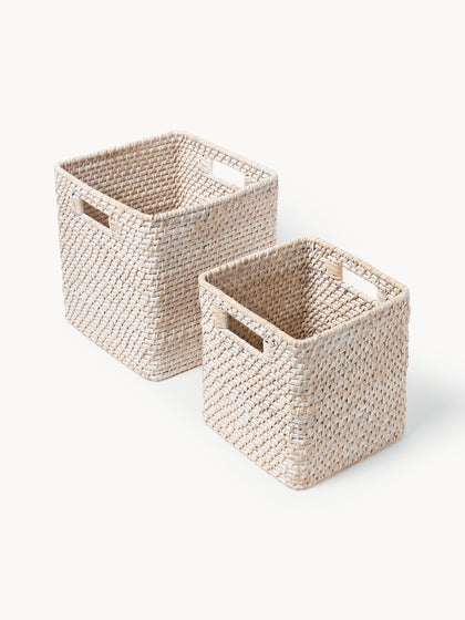Westwing Cestas de almacenamiento Lurdes 2 uds